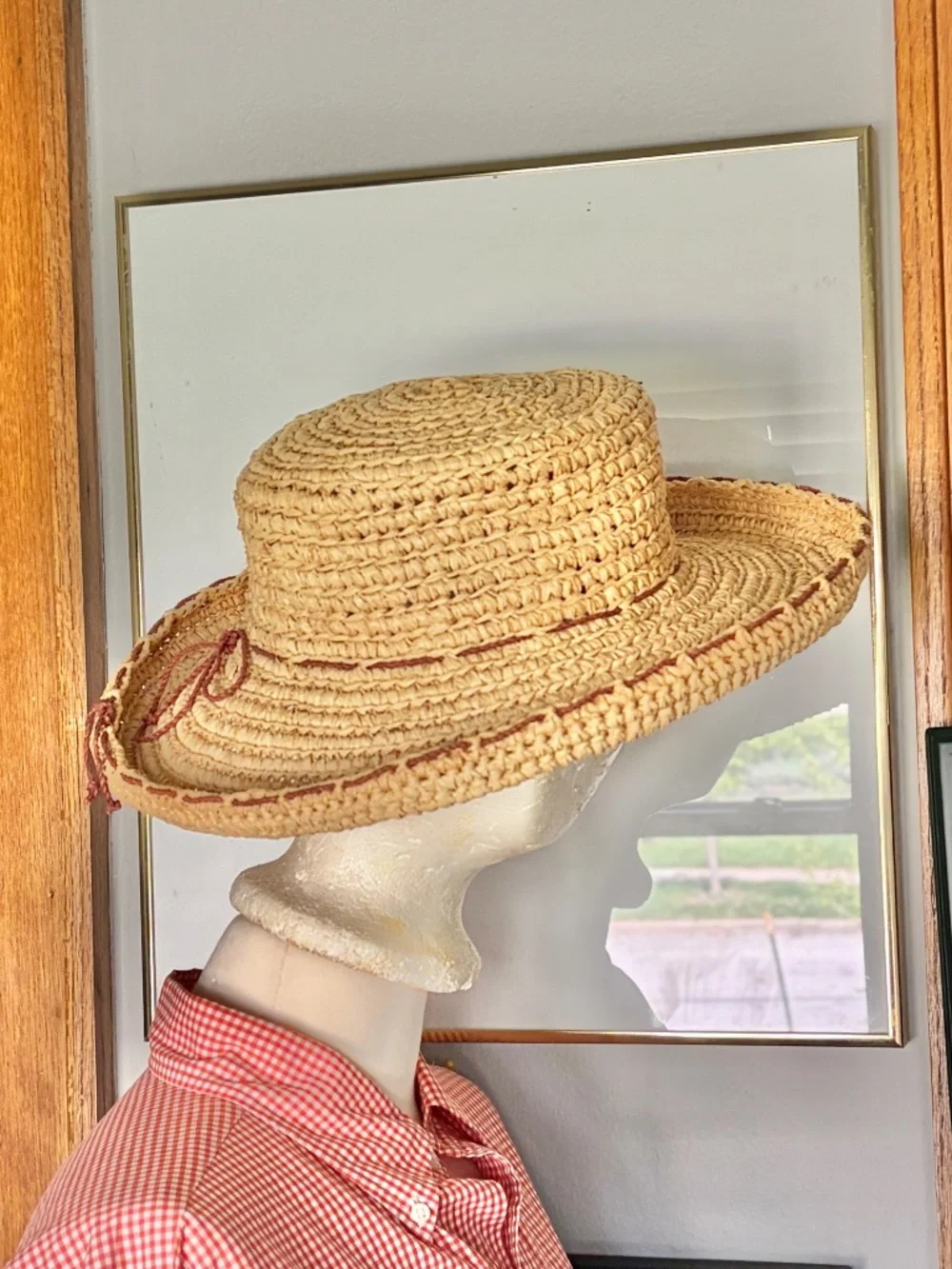 Helen Kaminski Natu Avalon Raffia Hand Made Provence Women's Sun Hat NWOT